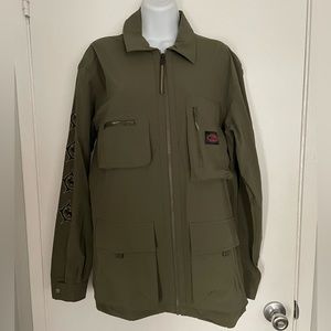 NWT Quicksilver Green Army Utility Jacket Size M